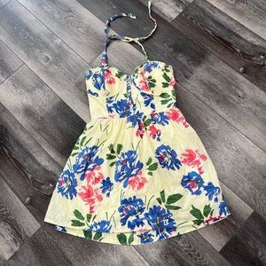 Abercrombie & Fitch Floral Halter Dress